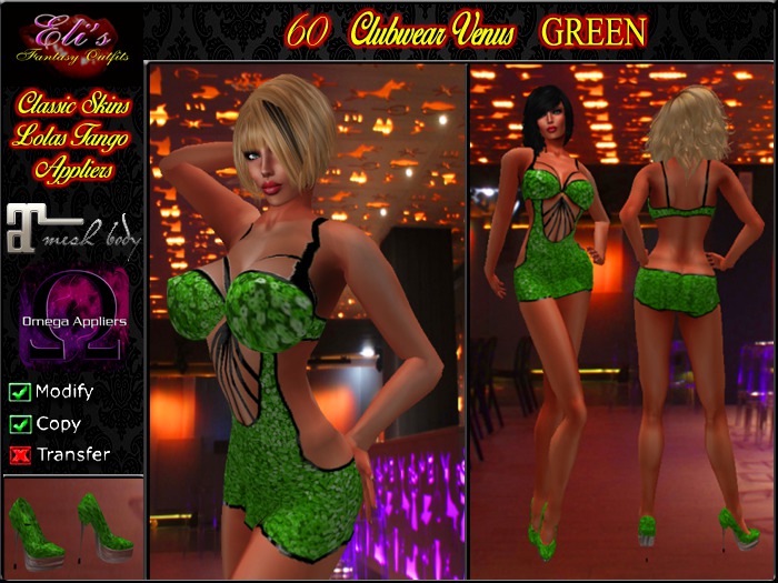 60 Clubwear Venus Green