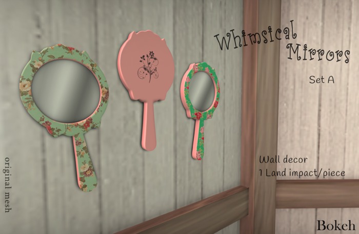  Whimsical Mirrors Set A (mesh) - Bokeh