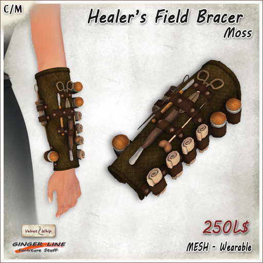 Second Life Marketplace - [Ginger Line] Healer Field Bracer - Moss ...