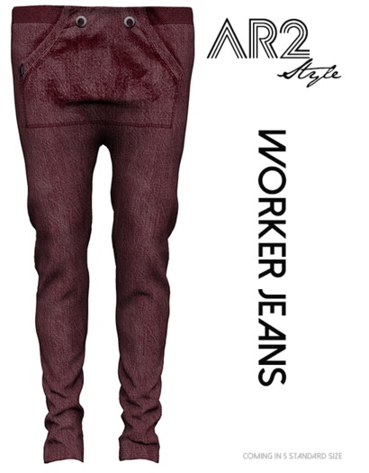 [AR2 Style] Worker Jeans RED (Wear Me)