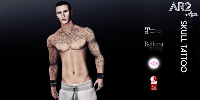 [AR2 Style] Skull Tattoo (Wear Me)