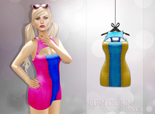 Becca Dress Yellow&Blue