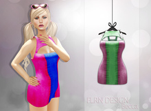 [FLRN] Becca Dress Pink&Green
