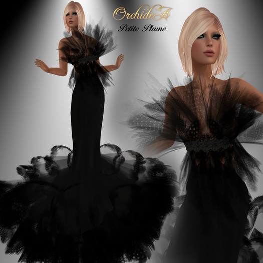 ** Orchidea** PETITE PLUME black