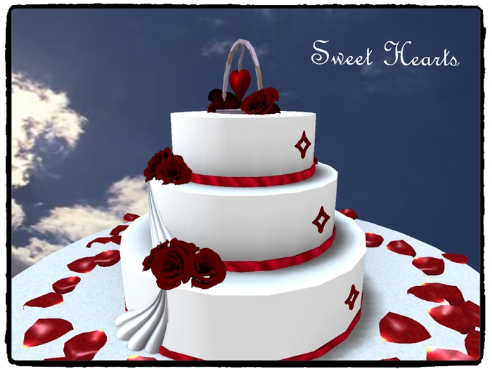 Sweet Hearts Wedding Cake ( Boxed)