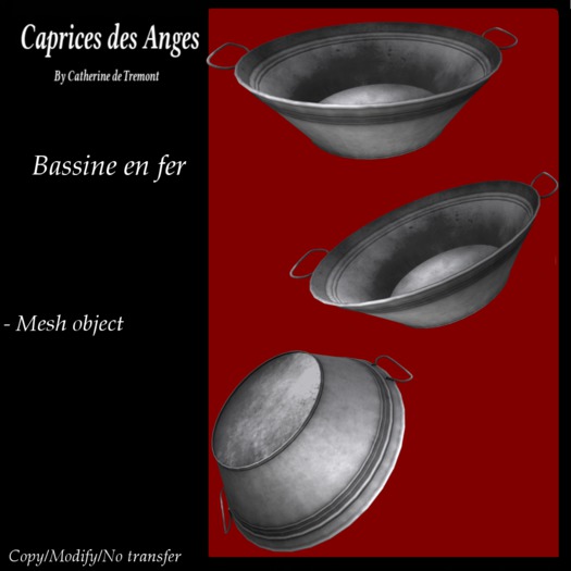 *CdT* Bassine en fer