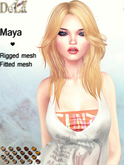 =DeLa*= Mesh Hair "Maya" Orange Browns