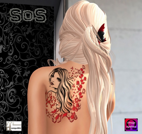 SoS Girl on Roses Tat