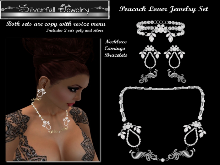 Peacock Lover Jewelry Set