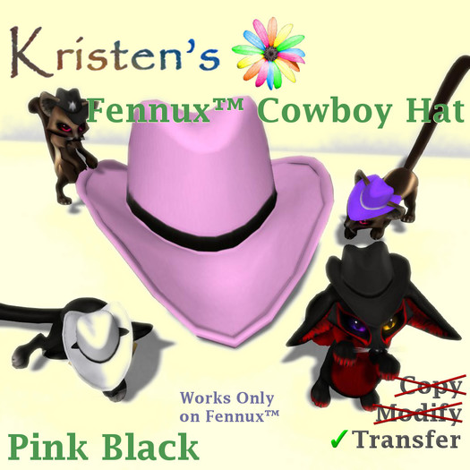 Kristen's @ - Fennux Cowboy Hat - Pink Black