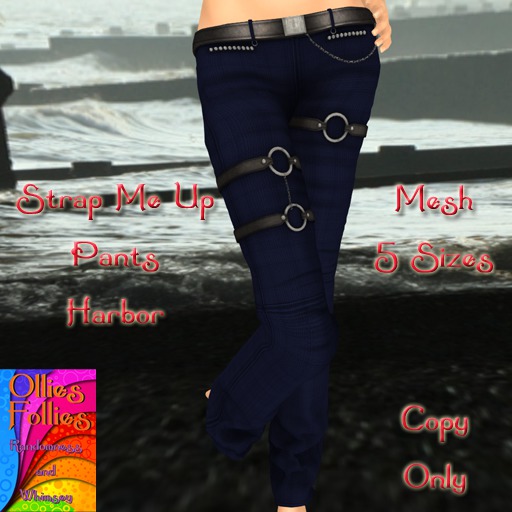 Strap Me Up Pants Aqua ~OF~