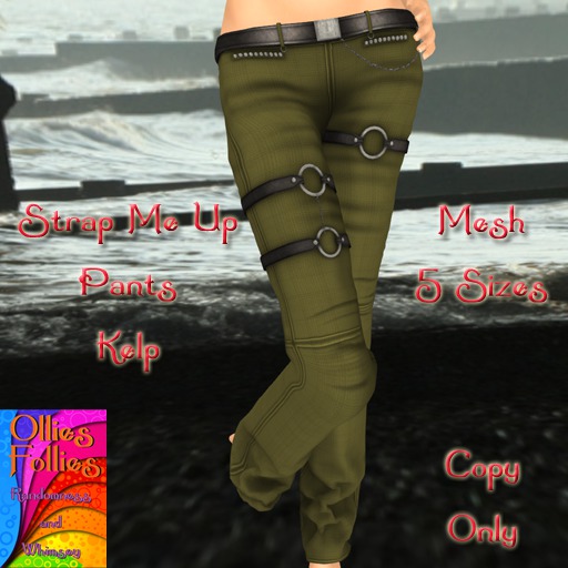 Strap Me Up Pants Aqua ~OF~