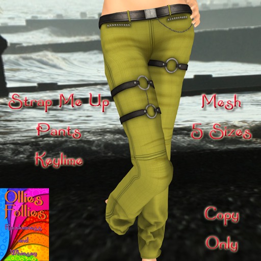Strap Me Up Pants Keylime ~OF~