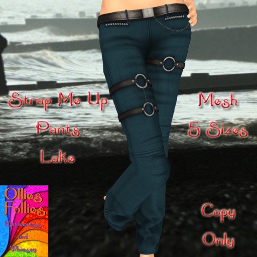 Strap Me Up Pants Aqua ~OF~