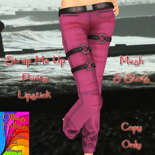 Strap Me Up Pants Aqua ~OF~
