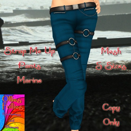 Strap Me Up Pants Aqua ~OF~