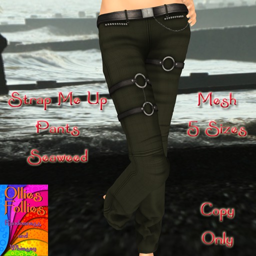 Strap Me Up Pants Aqua ~OF~