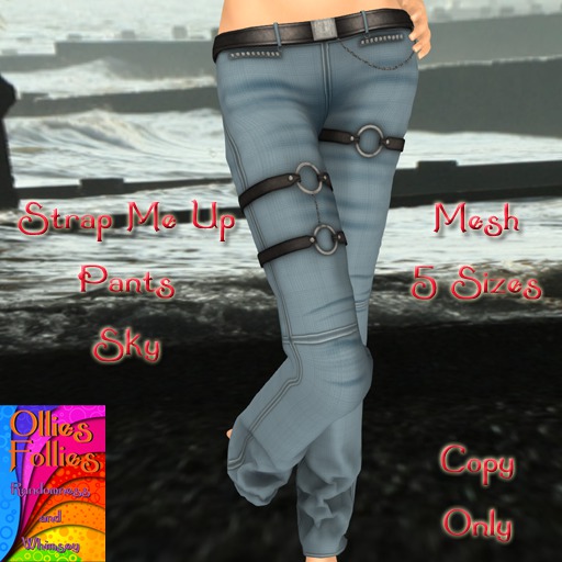 Strap Me Up Pants Sky ~OF~