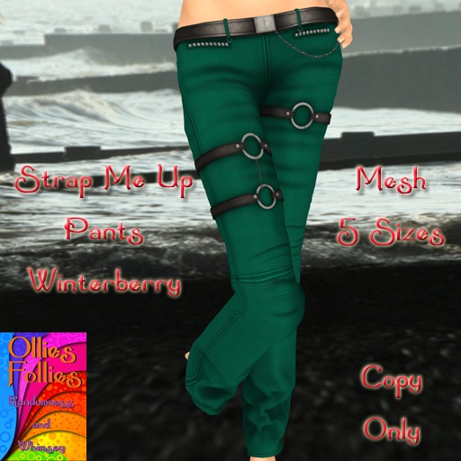 Strap Me Up Pants Aqua ~OF~