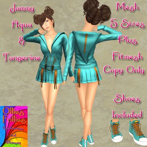 Jammy Aqua Tangerine ~OF~