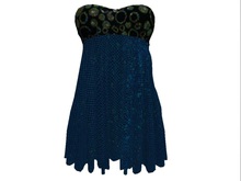 Alex Dress Black and Blue Sequins