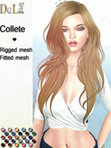 =DeLa*= Mesh Hair "Collete" Dipped Party Colors