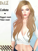 =DeLa*= Mesh Hair "Collete" Orange Browns