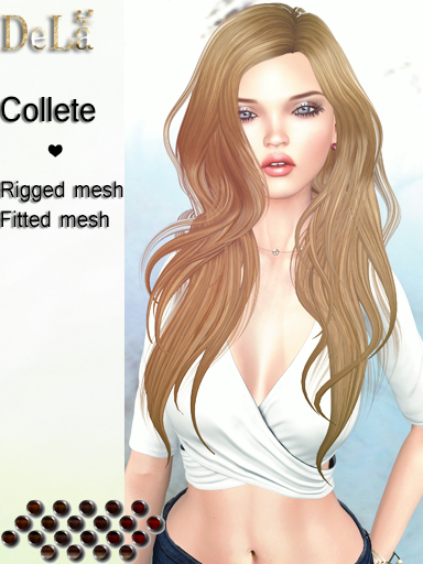 =DeLa*= Mesh Hair "Collete" Reds