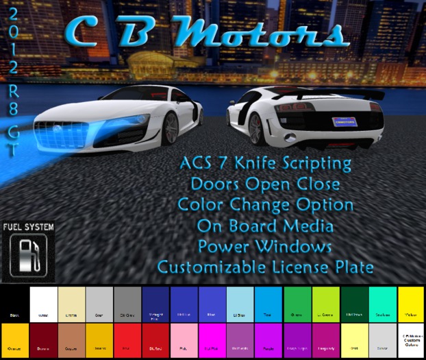 {CBM} 2012 R8 GT