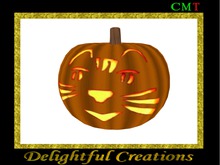 Jack O Lantern Cat Face