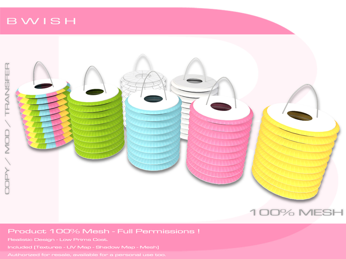 BWish - Paper Lantern Mesh - 5 Colors