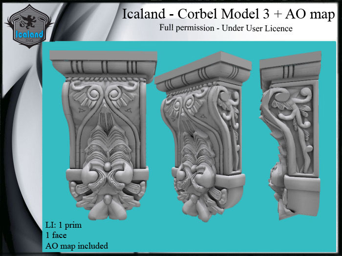 Icaland - Corbel Model 3 + AO map