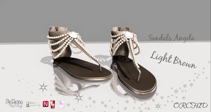 Sandals Angela Light Brown