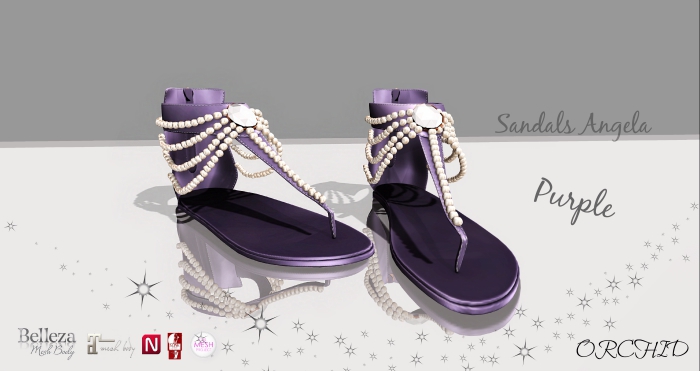 Sandals Angela Purple