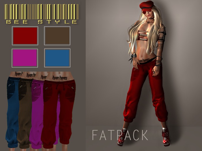 .:Bee Capri Mix Pants FATPACK:.