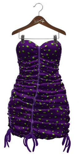 AlaFolie - BRIGITTE violet pois ( wear to unpack)