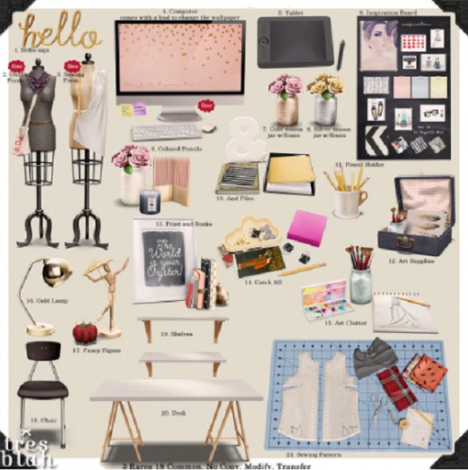 -tres blah- Workspace - Shelves