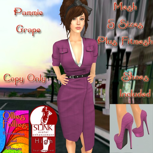Pammie Dress Aqua ~OF~