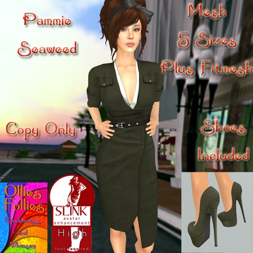Pammie Dress Aqua ~OF~