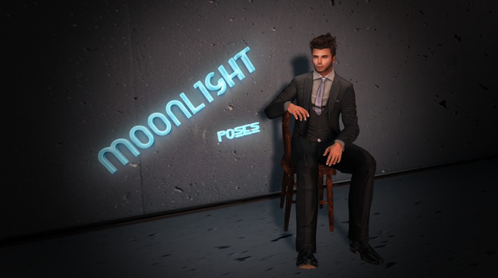 Moonlight Poses - Model Sitting 1M - Single Pose