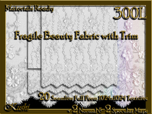 Fragile Beauty Trimmed Fabric Seamless Textures Materials Ready Full Perms 1024x1024