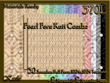 Pearl Fern Stitch Knit Fabric Combo Seamless Textures Materials Ready Full Perms 1024x1024