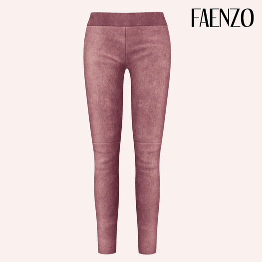 Faenzo Suede Leggings - Rose