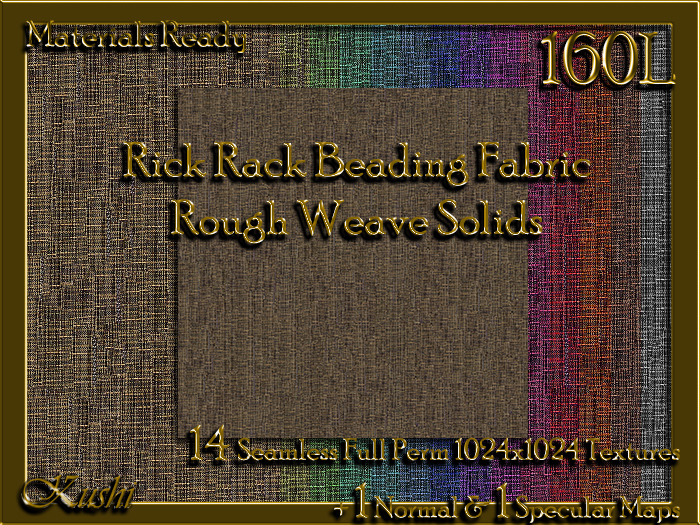 *Kushi* Wicker Weave Seamless Texture Pack
