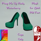 Pump Me Up Heels (Slink Mid) Aqua ~OF~