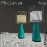 % Flec Lamps (turquoise set) *MESH*