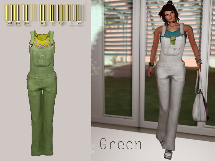 .:Bee Jumpsiut With Lace Green:.