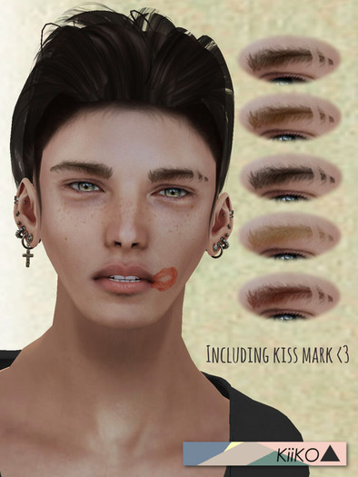 [KiiKO] Men's eyebrow 01 (Shaved)
