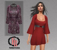 :: FineRain creations.::Floral Dress Rose