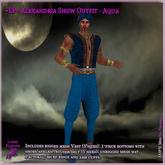 ~LP~ Alexandria Arabian Mens Outfit (Boxed) Aqua